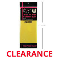 whole 20 x26 tissue paper yellow