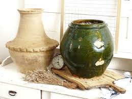 Green Pottery Plant Pot Extra Large