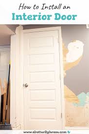 how to install an interior door a