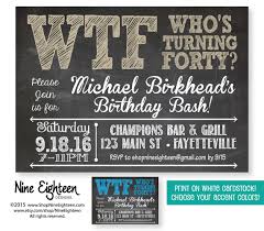 Surprise 40th Birthday Invitations 40th Birthday Party Invitation