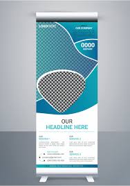 creative business roll up banner stand