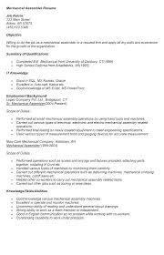Sample Of Job Description In Resume Line Worker Resume Production