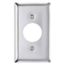 Pass Seymour Ss7 Stainless Steel 1 Gang Standard Size Single Recetpacle Wall Plate