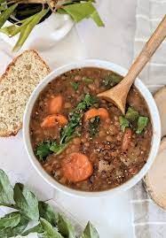instant pot oil free lentil soup recipe