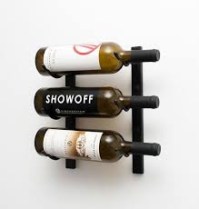 3 Bottle Wall Mounted Wine Rack Wine Cave