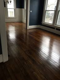Antique Pumpkin Pine Floor With Minwax Special Walnut And