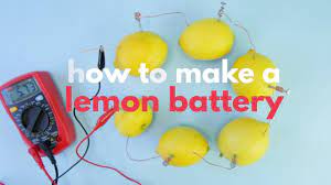 lemon battery and a lime light