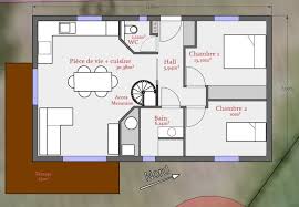 plan de maison avec mezzanine