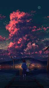 free anime art night sky