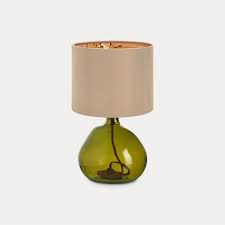 Simplicity Lamp Base Green Glass Esmie