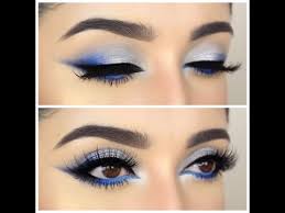 dramatic blue and silver tutorial