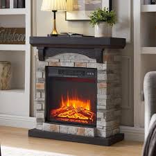 Electric Fireplace With Mantel 28w
