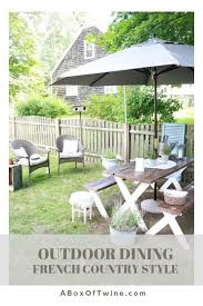 Outdoor Dining French Country Style