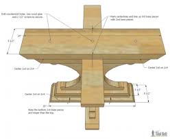 Farmhouse Style Round Pedestal Table