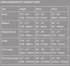 39 Abiding Dry Suit Size Chart