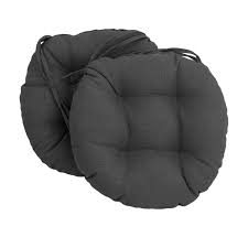 52 inches wide x 52 inches deep x 6 inches high. Blazing Needles 16 Inch Round Indoor Outdoor Chair Cushions Set Of 2 On Sale Overstock 8570044