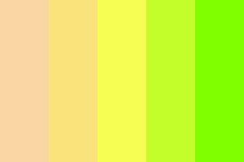 champagne to chartreuse color palette