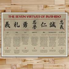It is also home to aaron envelar, a disillusioned sellsword known as the silent blade, who cares nothing for the criminal overlords or their schemes. The Seven Virtues Of Bushido Samurai Poster Tagotee