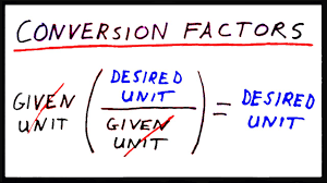 conversion factors you
