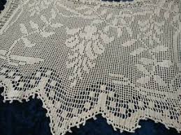 Details About Antique Mary Card 1936 Design Filet Hand Crochet Wisteria Placemat Chart 65