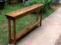 60 Inch Rustic Console Table Extra
