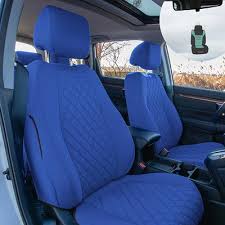 Blue Neoprene Custom Car Seat Cover