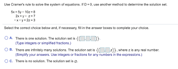 Answered Use Cramer S Rule To Solve