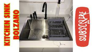 Sink comes with its tap and accessories. Review Kitchen Sink Bolzano Youtube