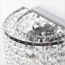 Chrome Indoor Led Crystal Wall Lamp