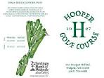 Scorecard - Hooper Golf Course