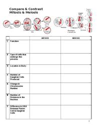 Cell division to produce new cells metaphase ii, anaphase ii, and cytokinesis are the same. Mitosis And Meiosis Worksheet Teachers Pay Teachers