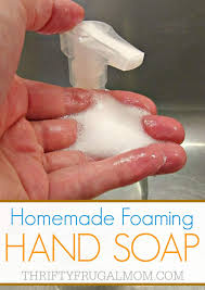 homemade foaming hand soap thrifty