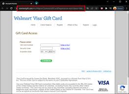 billing address for a visa gift card