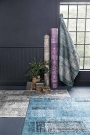 5x8 page gray blue carpet by enza home