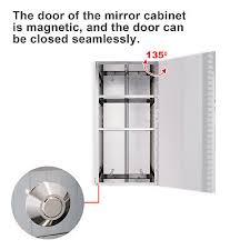bathroom mirror cabinet 300 600mm with
