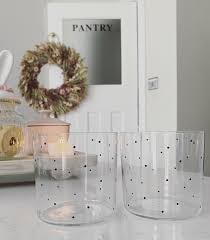 Polka Dot Drinking Glasses Set Of 2