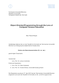 Der würfelzettel wird auf einem din a4 blatt gedruckt. Pdf Object Oriented Programming Through The Lens Of Computer Science Education