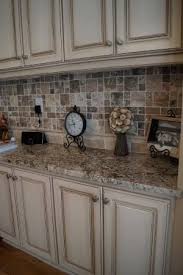 Here are 25 ideas and kitchen cabinet plans with step by step instructions. Exactly What I Want Cabinets Refinished To A Custom Off White Finish With Heavy Glaze And Oh That Backsplash Diy Home By Shantelle For The Home Rusti