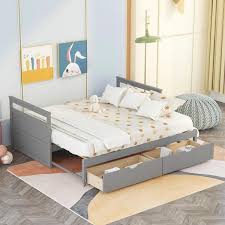 Urtr Space Saver Gray Twin Size Bed