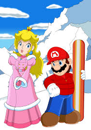 peach mario and peach fan art