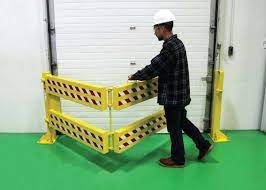 safety barrier gates and retractable