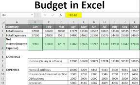 family budget planner in excel