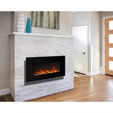 in wall mounted electric fireplace