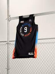 These special uniforms were designed as a collaborative effort between the new york knicks, nike, the nba and the uniformed firefighters association (ufa). New York Knicks Empire State Energy Nba Com