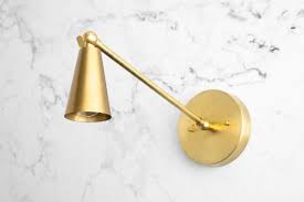 Brass Cone Sconce Wall Sconce Light