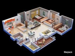 Villa 3d Plan Designs 9958524412