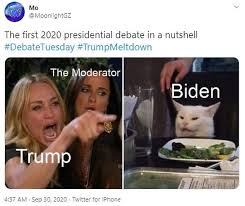 If memes can't distract us from this hell. The Best Memes From The 2020 Us Presidential Debate Man Of Many
