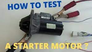 how to test a starter motor a
