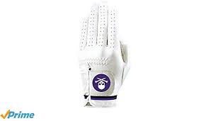 Gfore Golf Glove Competition Stripe Special Edition Snow Purple With Skull Crossbones