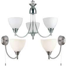 3 Lamp Ceiling 2x Wall Light Pack